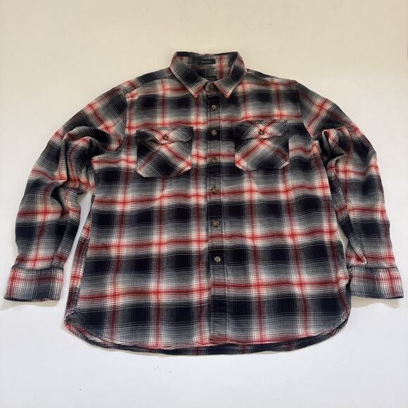 Pendleton Burnside Flannel Shirt Mens XL Flap Pockets Plaid EUC Collared - Picture 1 of 8